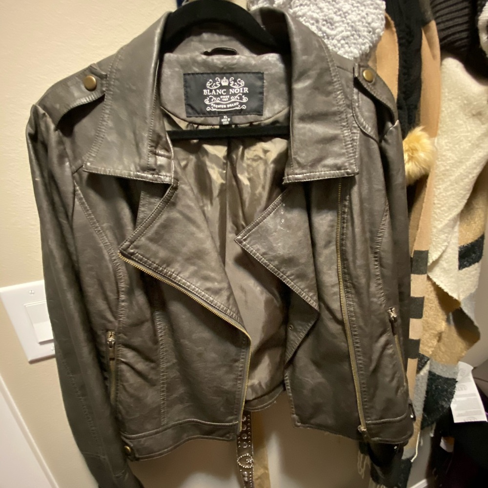 Macy’s leather jacket